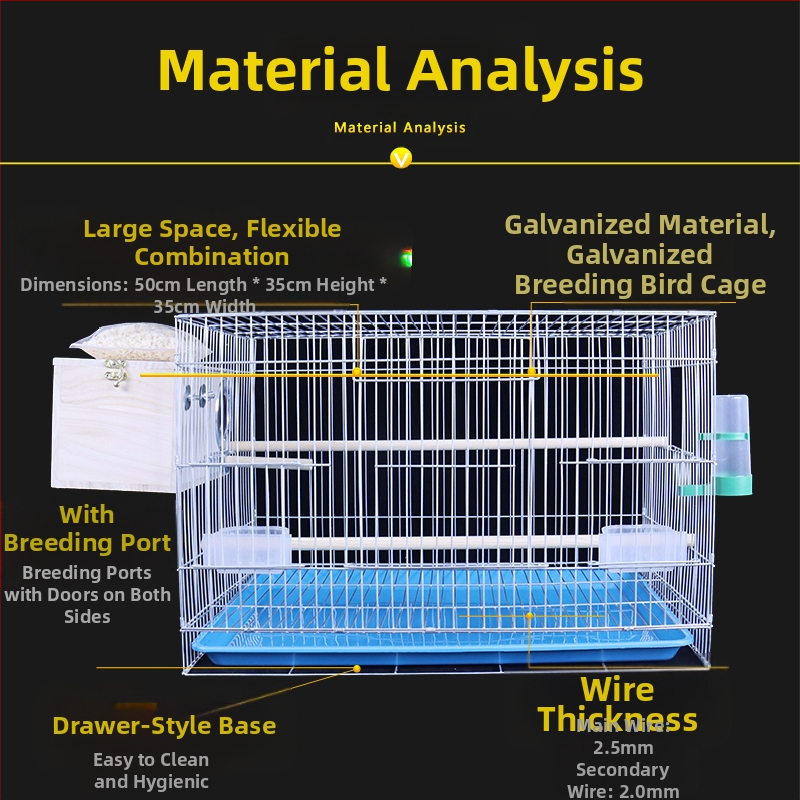 Нова голяма, смела, слаба поцинкована клетка за разплод, божур, клетка за птици, буболечка, гълъб, голяма клетка за птици