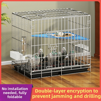 Suur kahekihiline kokkupandav tuvikasvatuspuur vaheseina ja tarvikutega tuvidele, kana- ja küülikupuuridele