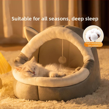 Zimska topla poluzatvorena mreža za kućicu za mačke, popularna podloga za mačke, prostirka za mačke za male pse, kućica za pse, univerzalna kućica za četiri godišnja doba