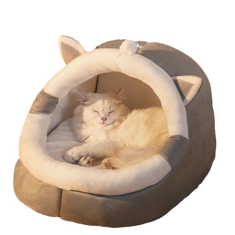 Zimska topla poluzatvorena mreža za kućicu za mačke, popularna podloga za mačke, prostirka za mačke za male pse, kućica za pse, univerzalna kućica za četiri godišnja doba