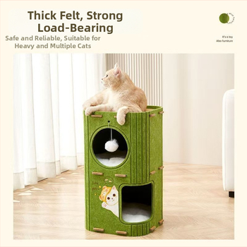 [8218 People\'s Collection] Πλαίσιο αναρρίχησης για γάτες, ενσωματωμένη τρύπα για γάτες, διπλή στρώση, πολυστρωματική φωλιά για γάτες που σας κρατά ζεστούς τον χειμώνα