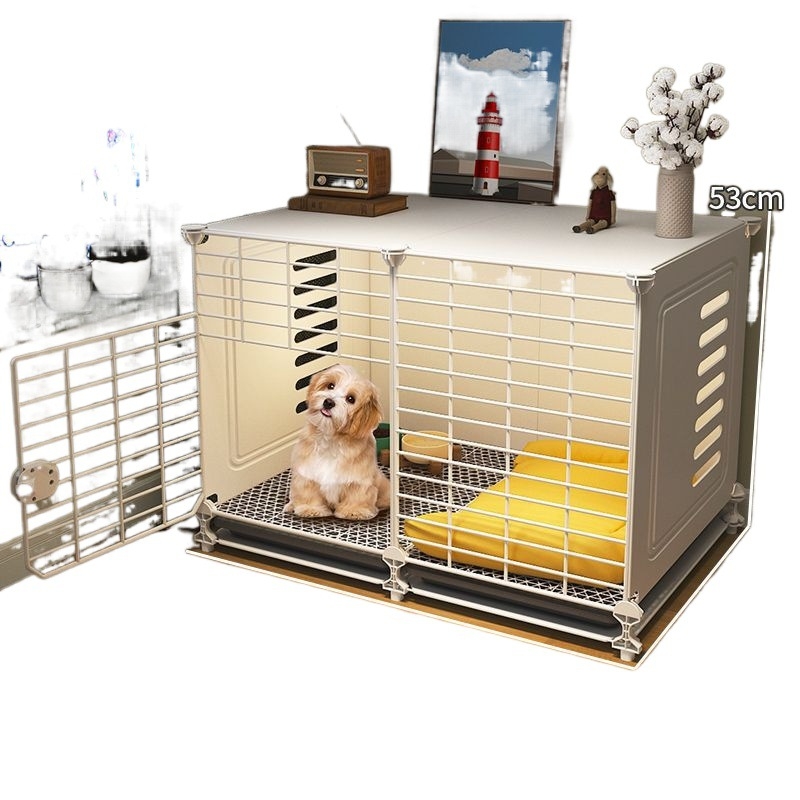 Koerapuur väikestele koertele kodu siseruumides kenneli tualett integreeritud talvine soe koeratara teddy bichoni koerapuur