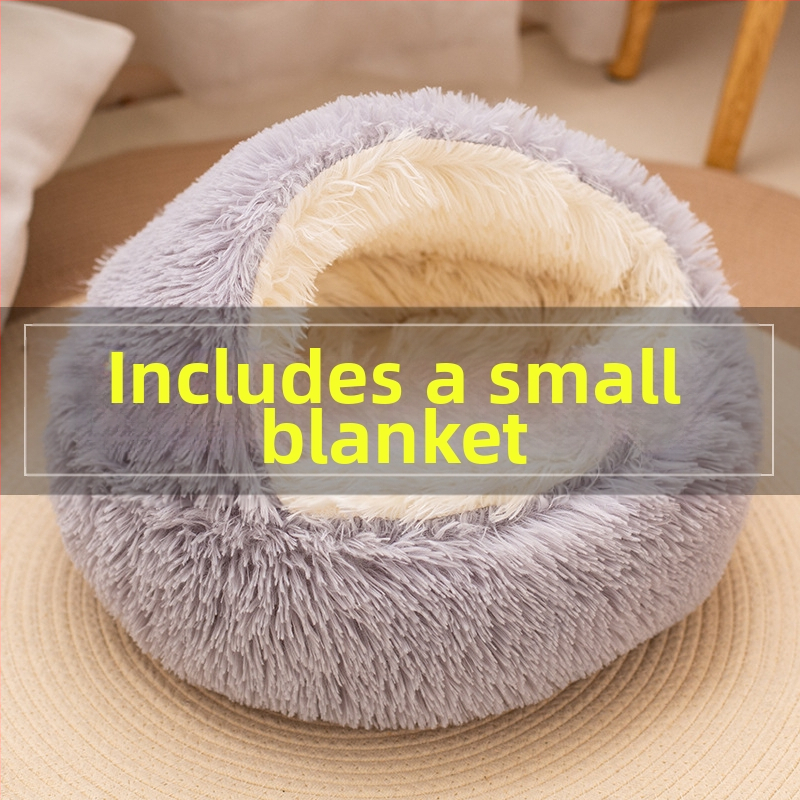 Veľkoobchodné hniezdo s mušľou, polouzavreté hniezdo pre domáce zvieratá, plyšové okrúhle hniezdo pre domáce zvieratá, zimné teplé hniezdo pre mačky, uhryznutie, nie zhnité hniezdo pre psov