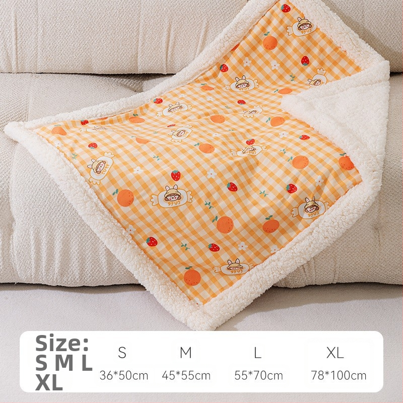 Deka za kućne ljubimce u stilu, jednobojna, topla deka za mačke, zadebljana flanelska prostirka za spavanje pasa