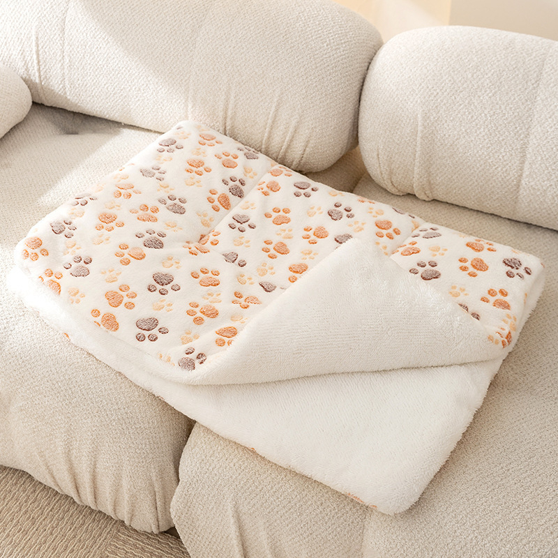 Deka za kućne ljubimce u stilu, jednobojna, topla deka za mačke, zadebljana flanelska prostirka za spavanje pasa