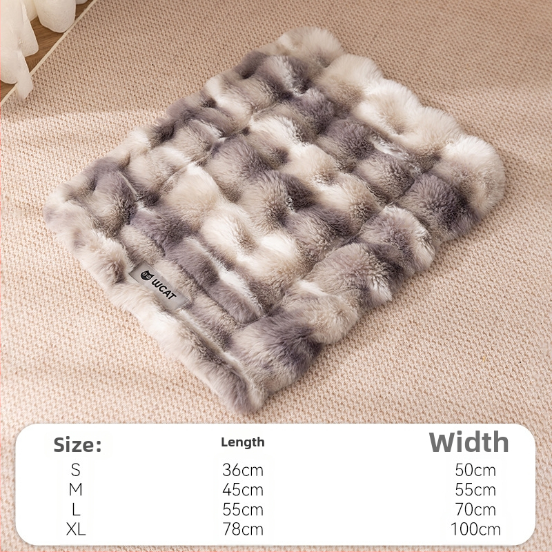 Deka za kućne ljubimce u stilu, jednobojna, topla deka za mačke, zadebljana flanelska prostirka za spavanje pasa