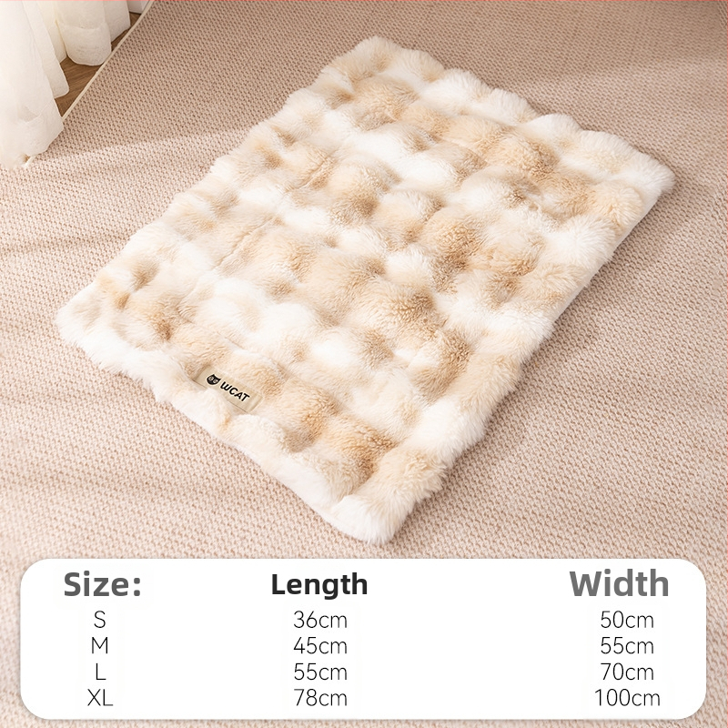 Deka za kućne ljubimce u stilu, jednobojna, topla deka za mačke, zadebljana flanelska prostirka za spavanje pasa