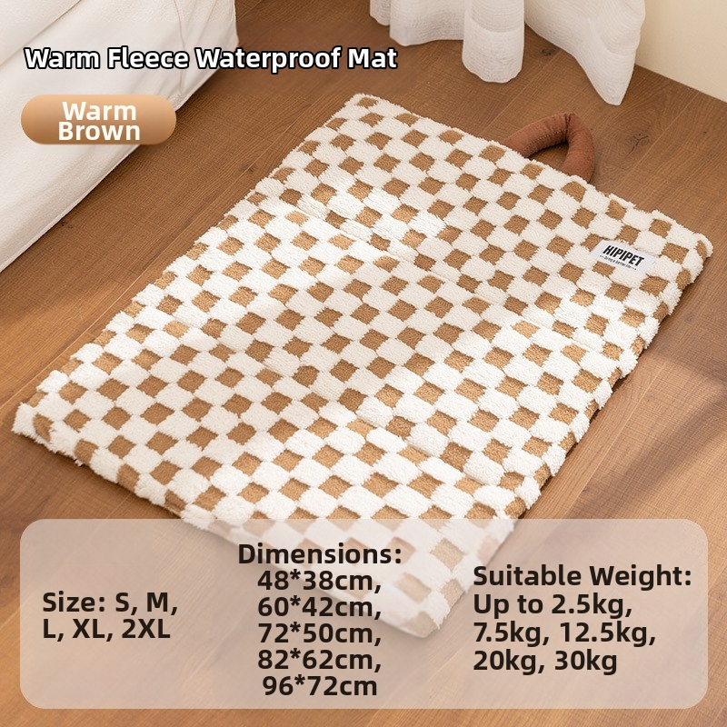 Deka za kućne ljubimce u stilu, jednobojna, topla deka za mačke, zadebljana flanelska prostirka za spavanje pasa