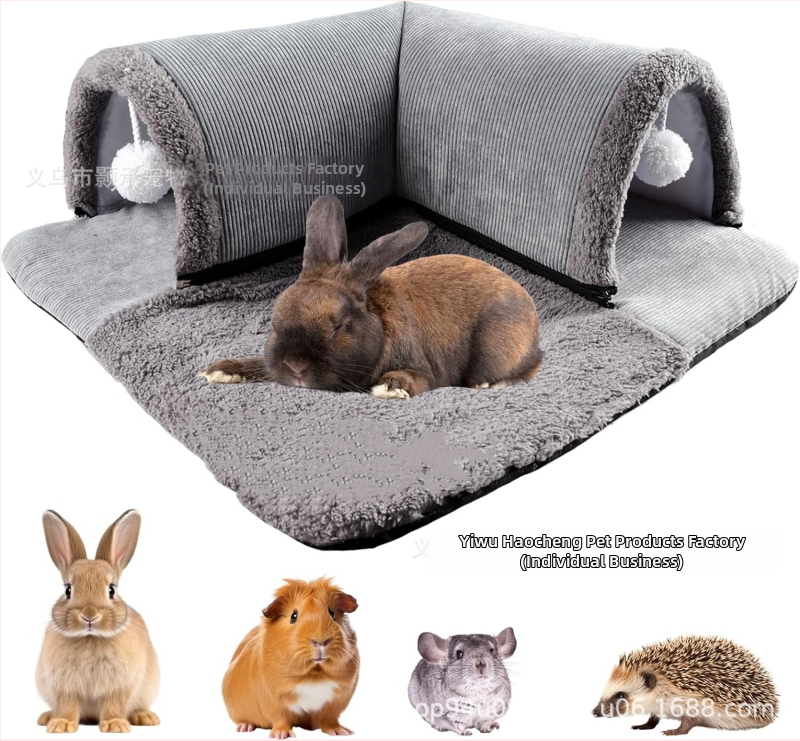 Cuib de pisică, cuib de hamster, cuib de porc de Guineea, sac de miere pentru hamster, Cyrus Dutch Pigs, cuib de evitare în formă de L, tunel de joc pentru iepuri