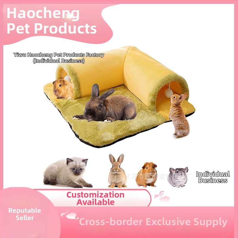 Cuib de pisică, cuib de hamster, cuib de porc de Guineea, sac de miere pentru hamster, Cyrus Dutch Pigs, cuib de evitare în formă de L, tunel de joc pentru iepuri