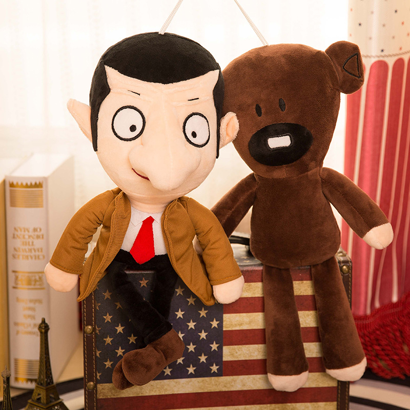 Új rajzfilm animációs babmedve Mr. Bean plüssjáték kreatív gyermek születésnapi ajándékgyár nagykereskedelme