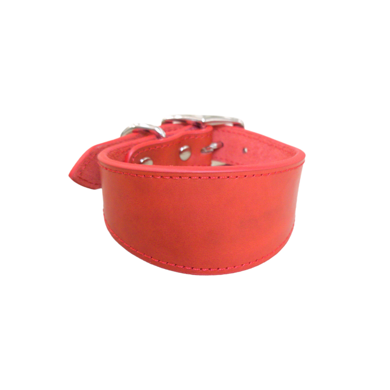 Pilno grūdo karvės odos praplatintas apsauginis plonas šunų odinis antkaklis augintinių antkaklis šunims nuo kurtų odos