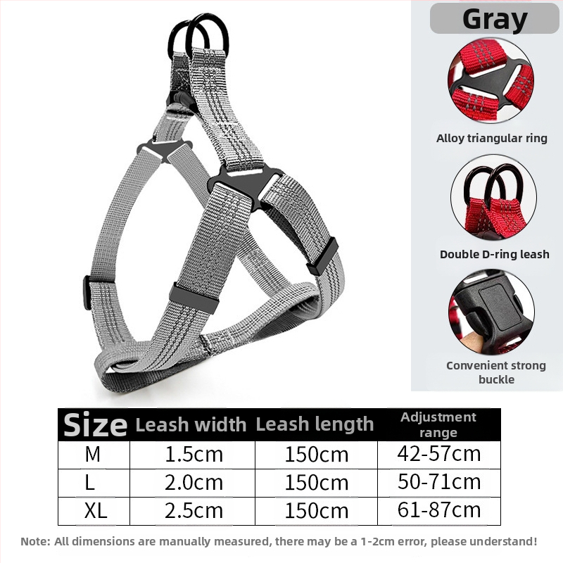 Naujas šunų pavadėlis be rankų vidutinio dydžio šuniui, skirtas krūtinės ir nugaros reikmenims, skirtas augintinių vedžiojimo virvei, skirtas urmu.