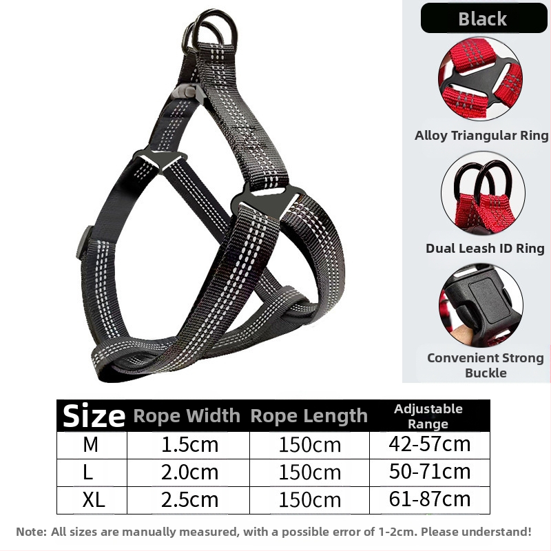 Naujas šunų pavadėlis be rankų vidutinio dydžio šuniui, skirtas krūtinės ir nugaros reikmenims, skirtas augintinių vedžiojimo virvei, skirtas urmu.