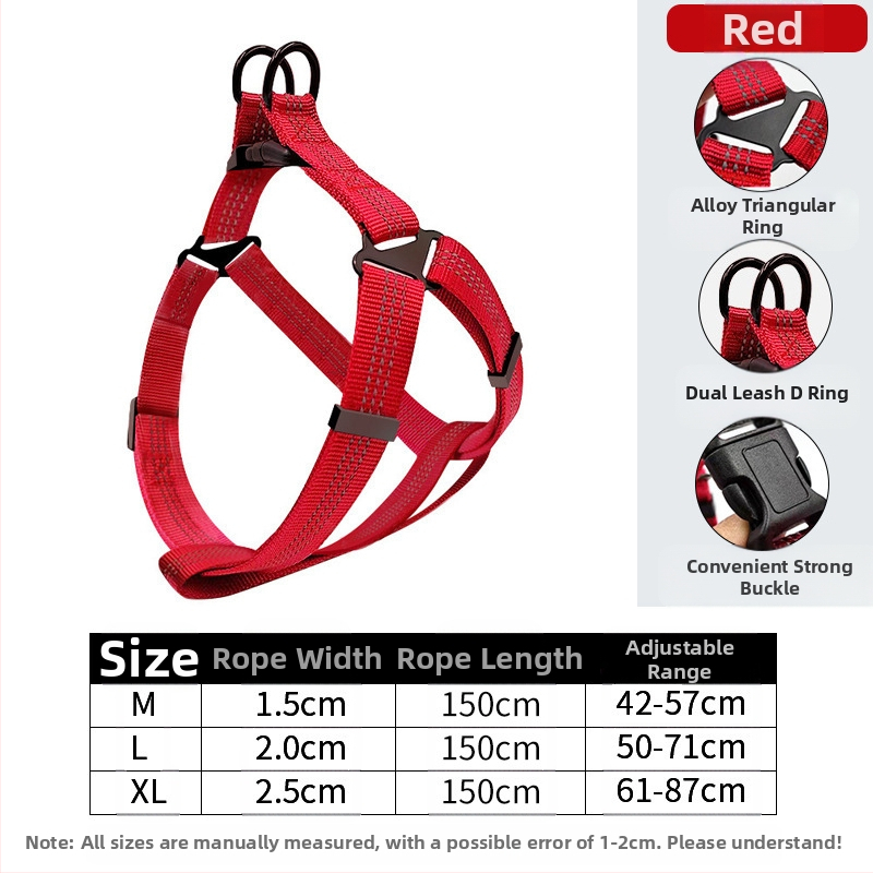 Naujas šunų pavadėlis be rankų vidutinio dydžio šuniui, skirtas krūtinės ir nugaros reikmenims, skirtas augintinių vedžiojimo virvei, skirtas urmu.