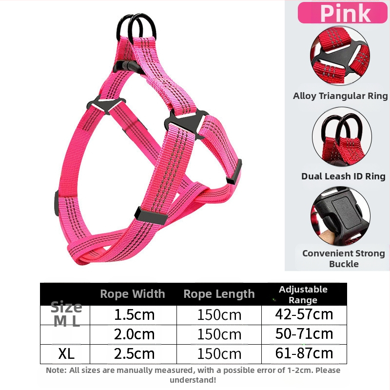 Naujas šunų pavadėlis be rankų vidutinio dydžio šuniui, skirtas krūtinės ir nugaros reikmenims, skirtas augintinių vedžiojimo virvei, skirtas urmu.