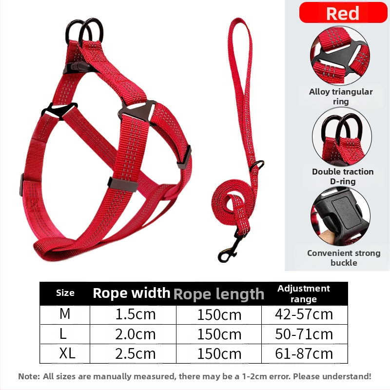 Naujas šunų pavadėlis be rankų vidutinio dydžio šuniui, skirtas krūtinės ir nugaros reikmenims, skirtas augintinių vedžiojimo virvei, skirtas urmu.