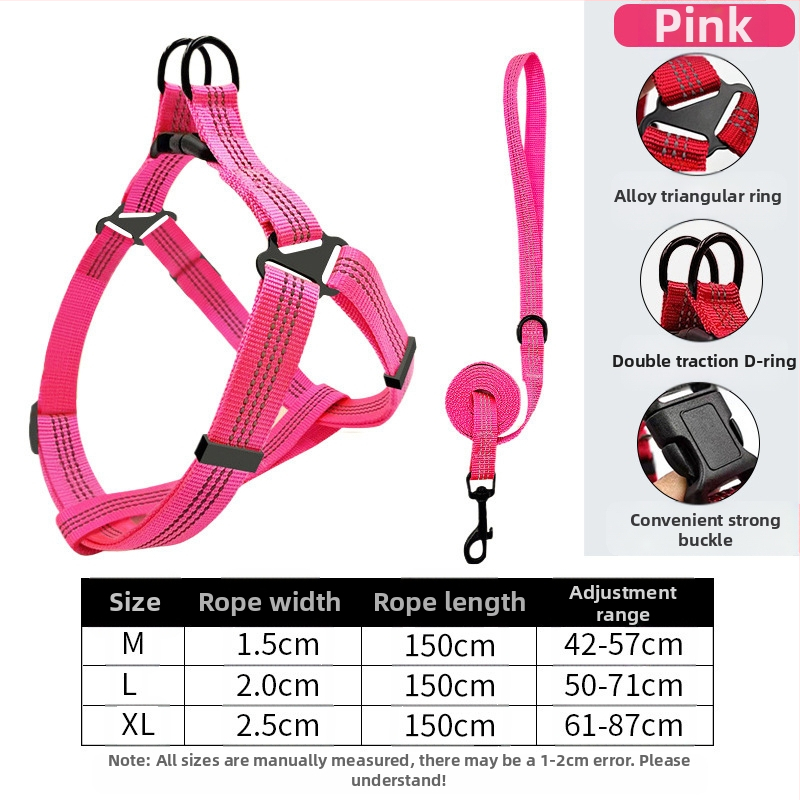 Naujas šunų pavadėlis be rankų vidutinio dydžio šuniui, skirtas krūtinės ir nugaros reikmenims, skirtas augintinių vedžiojimo virvei, skirtas urmu.