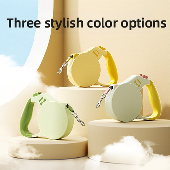 Käeshoitav lemmikloomarihm väikestele ja keskmise suurusega koertele, automaatne sissetõmmatav koerajalutusrihm, plahvatuskindel 3/5M jalutusrihm