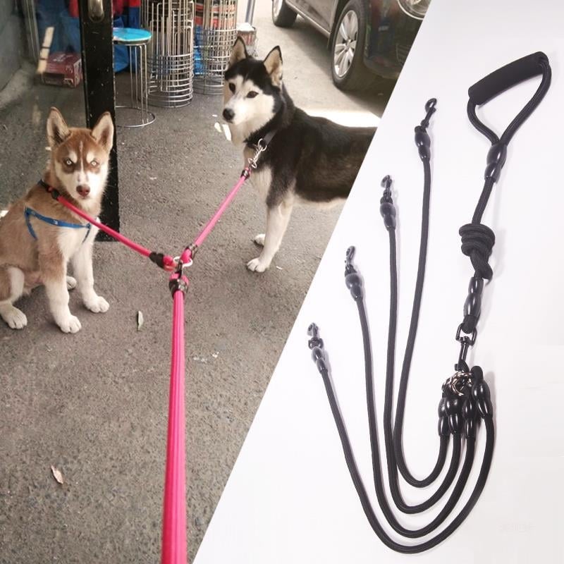 Detașabil pentru doi câini, o lesă cu două capete, pentru mersul pe jos, lesă pentru câini, lanț Teddy Golden Retriever, consumabile pentru câini mici și mari
