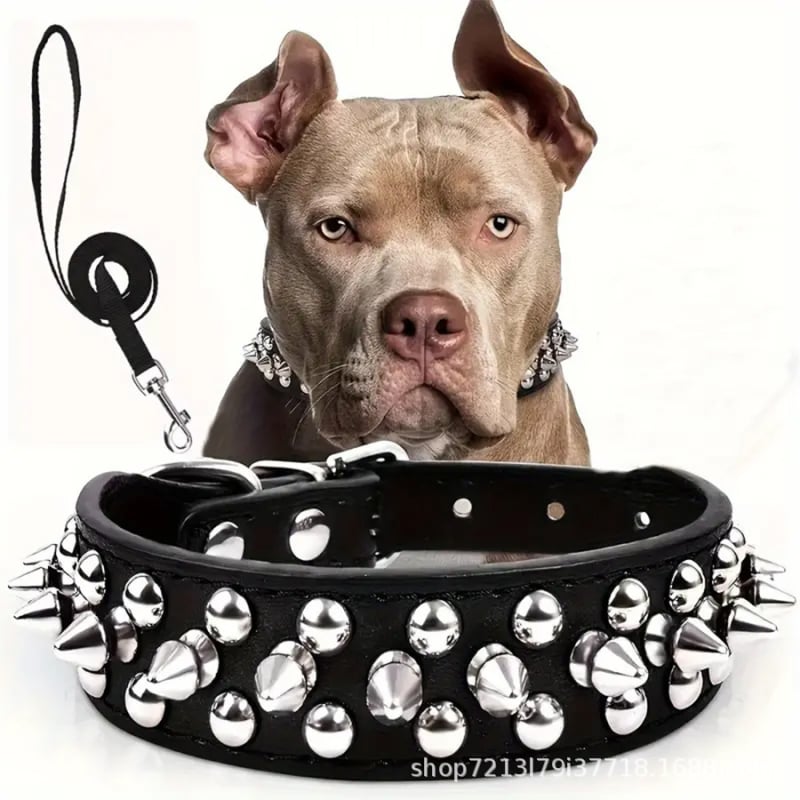 Amazon Explosions Pet Collar Bullet Stud Rivet Dog Coat Clamp Suņu kakla siksna Suņu ķēde Punk Dog Coat Clamp Source Factory
