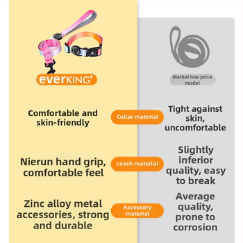 Everkingi koerarihm väikestele koertele, ketirakmed, gradientvärvi koerakaelarihm, koertele mõeldud jalutusnöör, hulgimüük