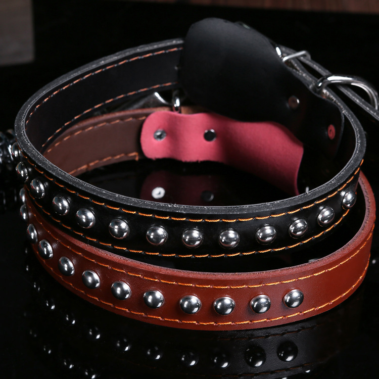 Kutyahúzó kötél Közepes Nagy Kutya Marhabőr Kutyalánc Valódi Bőr Nyakörv Golden Retriever Robbanásbiztos Kutyasétáltató Kötél Hajra