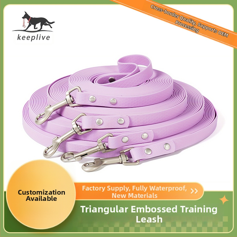 Въже за сцепление на кучета за домашни любимци, триъгълно релефно въже за обучение, взривоустойчиво, пробиващо многофункционален колан за разхождане на кучета, малък, среден и голям, верига за кучета