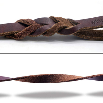 Γνήσιο δερμάτινο λουρί σκύλου από δέρμα με διπλή λαβή, λουρί σκύλου από δέρμα αγελάδας για κατοικίδια