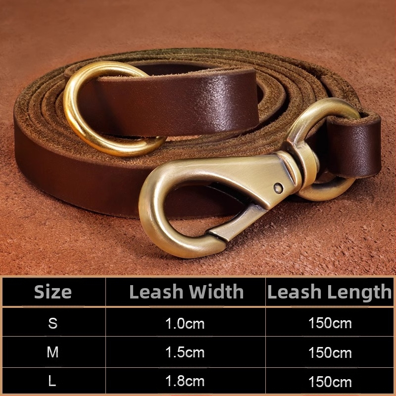 Kutyanyakörv, húzókötél, marhabőr, kutyamárka, gravírozás, veszteséggátló, arany-retriever, középső és nagytestű kutyáknak való nyakgyűrű