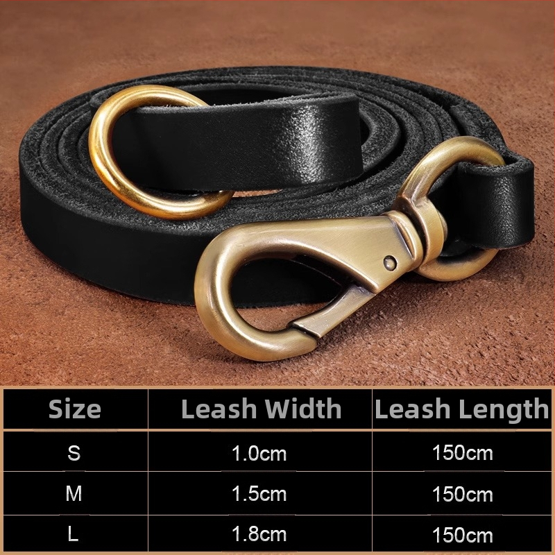 Kutyanyakörv, húzókötél, marhabőr, kutyamárka, gravírozás, veszteséggátló, arany-retriever, középső és nagytestű kutyáknak való nyakgyűrű