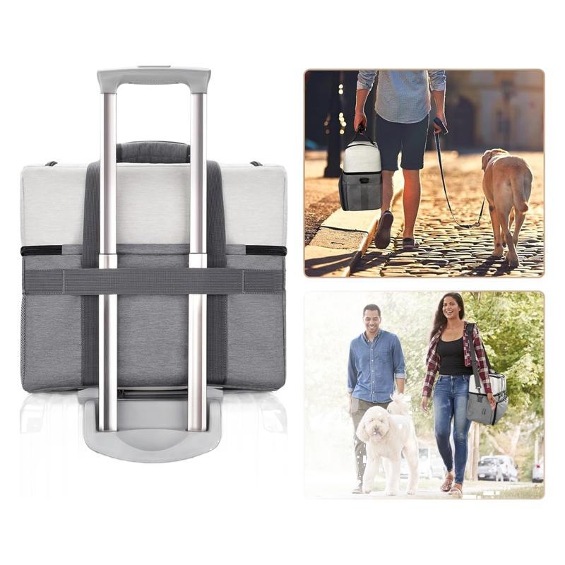 Piiriülene reisikott, mugav lemmikloomakott, suure mahutavusega lemmikloomatoidu mänguasjade hoiukott, reisimiseks mõeldud õues lemmikloomadele