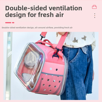 Kassikott lemmiklooma seljakott kassile ja koerale läbipaistev kokkupandav reisikott läbipaistev hingav kassikott