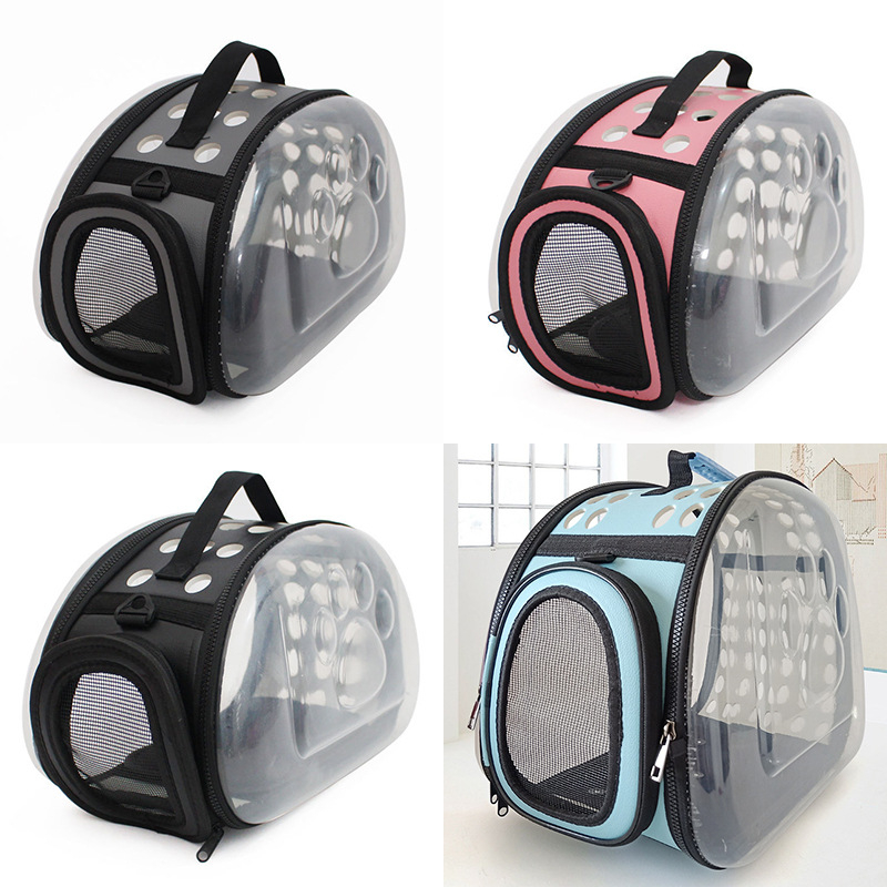 Kassikott lemmiklooma seljakott kassile ja koerale läbipaistev kokkupandav reisikott läbipaistev hingav kassikott