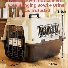 Jednostavna crna osnovna kutija za zrak United Airlinesa s velikim prostorom za prozračivanje, kutija za mačke i pse, veleprodaja opreme za kućne ljubimce