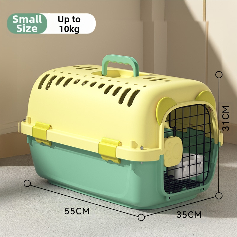 Jednostavna crna osnovna kutija za zrak United Airlinesa s velikim prostorom za prozračivanje, kutija za mačke i pse, veleprodaja opreme za kućne ljubimce