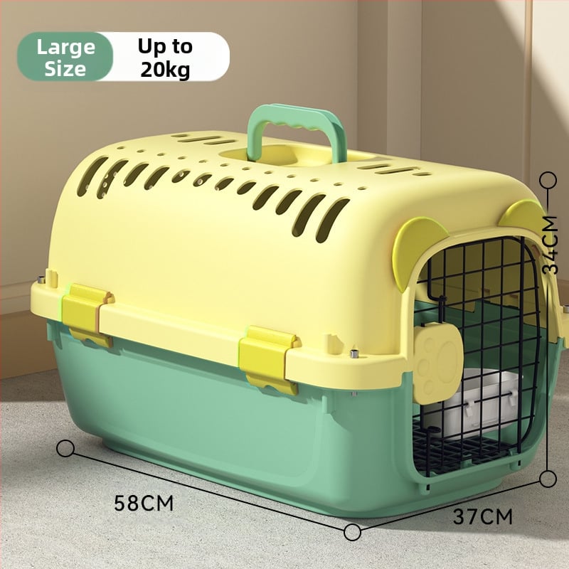 Jednostavna crna osnovna kutija za zrak United Airlinesa s velikim prostorom za prozračivanje, kutija za mačke i pse, veleprodaja opreme za kućne ljubimce