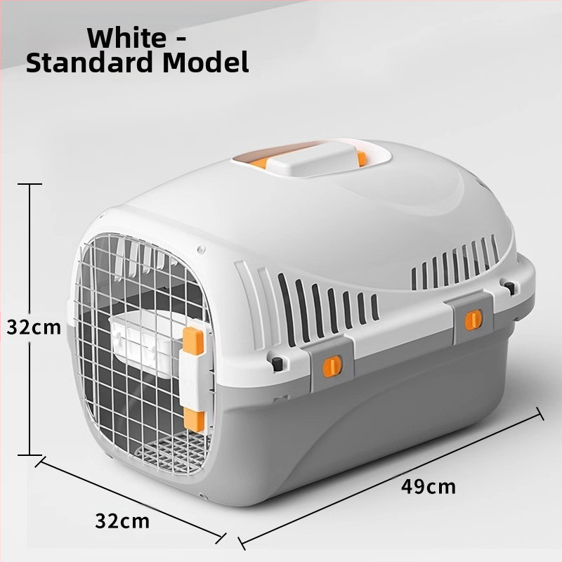 Jednostavna crna osnovna kutija za zrak United Airlinesa s velikim prostorom za prozračivanje, kutija za mačke i pse, veleprodaja opreme za kućne ljubimce