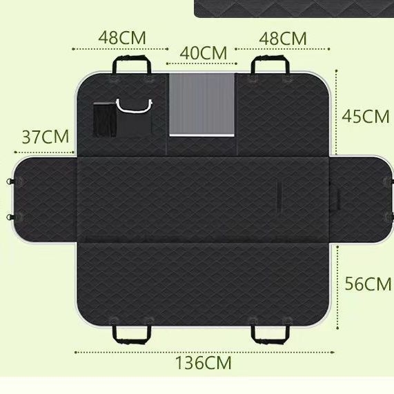 Amazon Car Pet Mat Car Rear Seat Pet Dog Cushion Αδιάβροχο Αντιβρώμικο Αντιγρατσουνιστικό Μαξιλάρι Αυτοκινήτου για Κατοικίδια