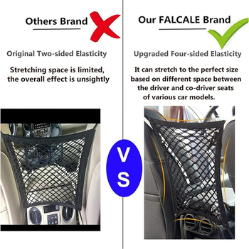 Amazoni uus lemmikloomade isolatsioonivõrk, koera autokaitsevõrk, autovõrgu tasku, istmeruumi hoiuruum, elastne võrgutasku