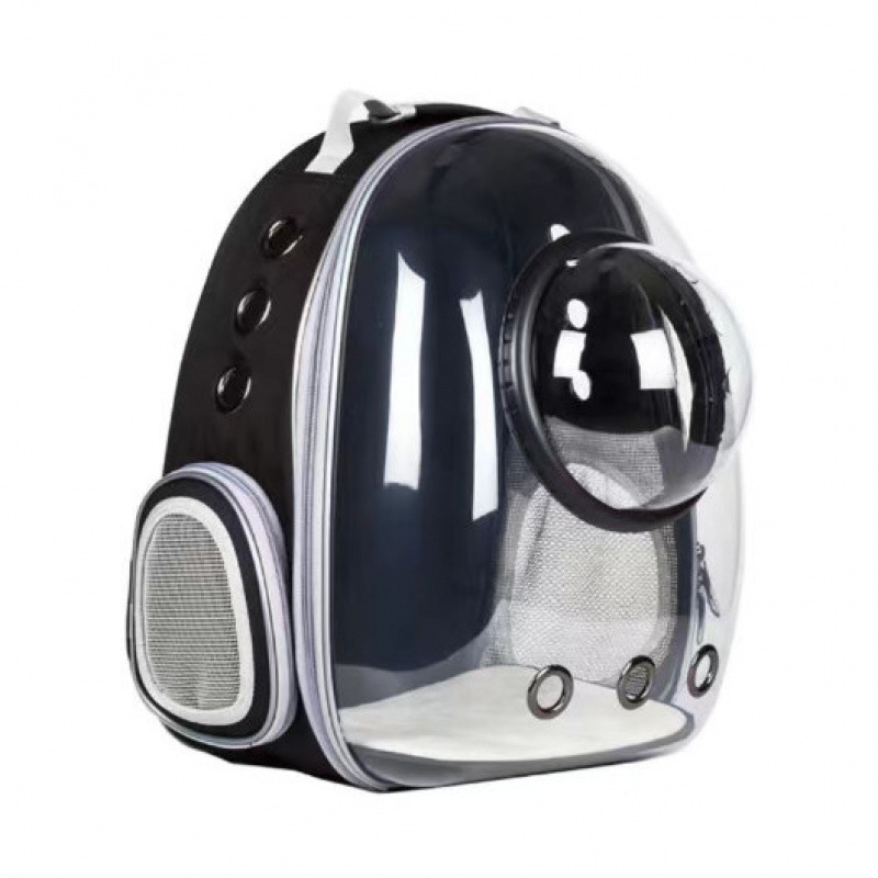 Lemmiklooma käruümbris, kassikott, väljaminev kaasaskantav kahe läbipaistva koerakotiga pagasikäru, kassi seljakott, hingav