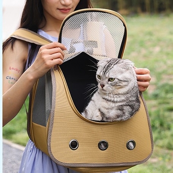 Νέο σακίδιο πλάτης για κατοικίδια, φορητή τσάντα για γάτες, μεγάλο σακίδιο πλάτης για γάτες Space Out, κάψουλα Cat Space