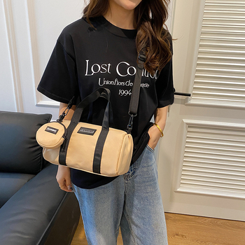 Висококачествена дамска чанта Boston Bag, лека преносима чанта с възглавница, нова ежедневна спортна чанта през рамо