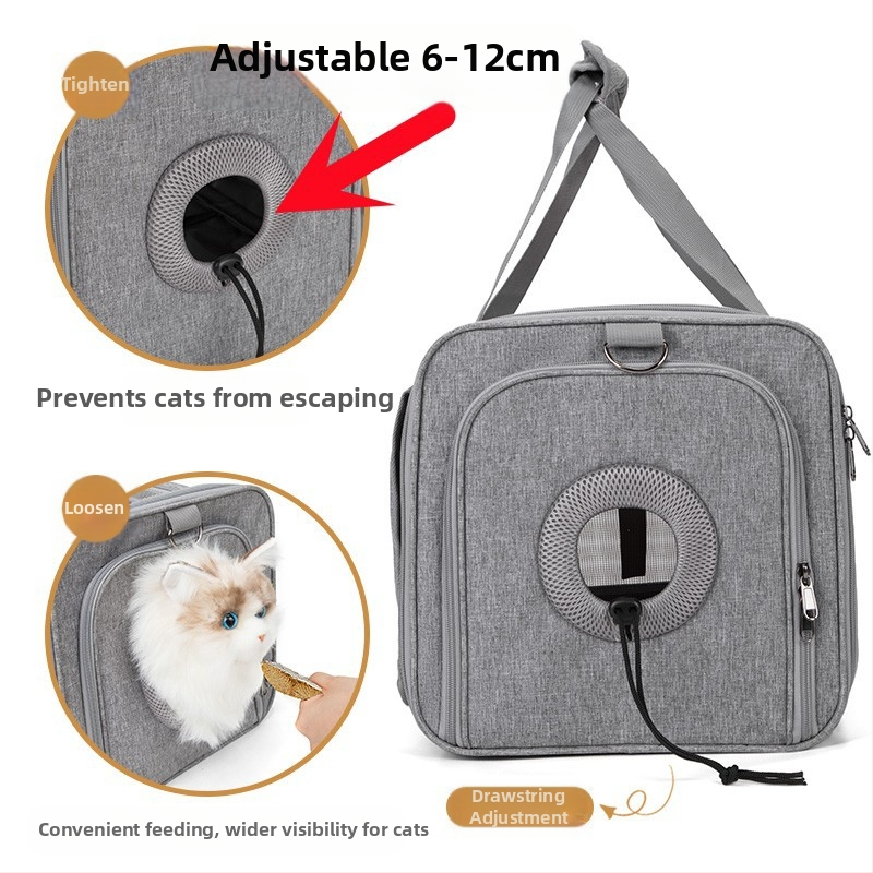 Фабрична чанта за домашни любимци на едро с едно рамо и през рамо, чанта за кучета на открито, чанта за котки, чанта за домашни любимци с голям капацитет, дишаща и преносима