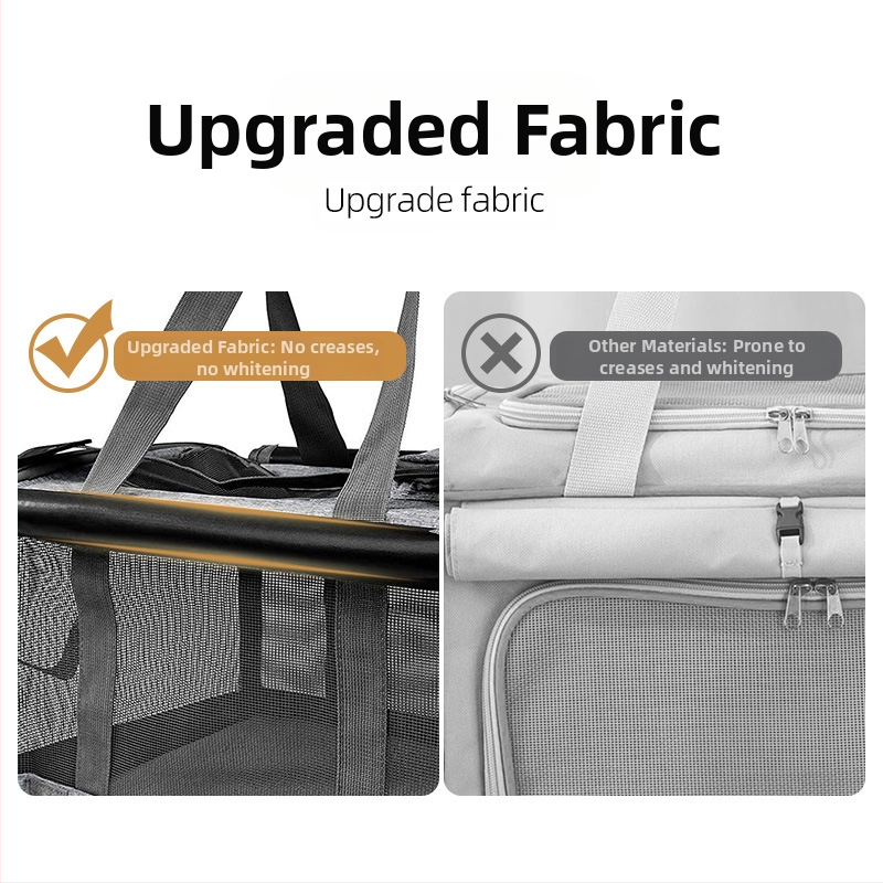 Фабрична чанта за домашни любимци на едро с едно рамо и през рамо, чанта за кучета на открито, чанта за котки, чанта за домашни любимци с голям капацитет, дишаща и преносима