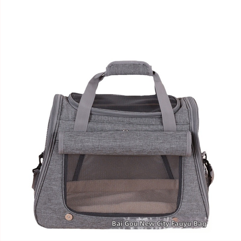 Трансгранична чанта за горещи котки, изходяща чанта за носене с голям капацитет, дишаща котешка клетка, куче, преносима чанта за домашни любимци, на едро