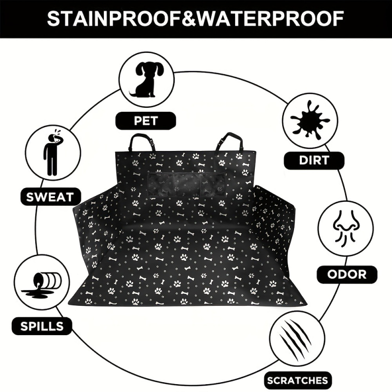 Covoraș auto pentru portbagaj, covoraș anti-murdărire pentru animale de companie, utilizare în aer liber pentru animale de companie, covoraș pliabil impermeabil pentru animale de companie