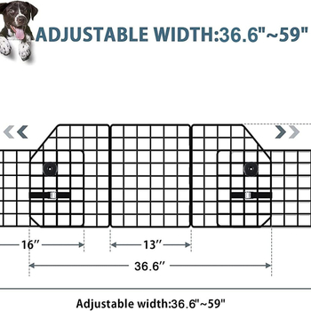 Piiriülene pakkumine uue lemmikloomade auto isolatsioonivõrguga kokkupandav rauast pagasiruumi autopiire