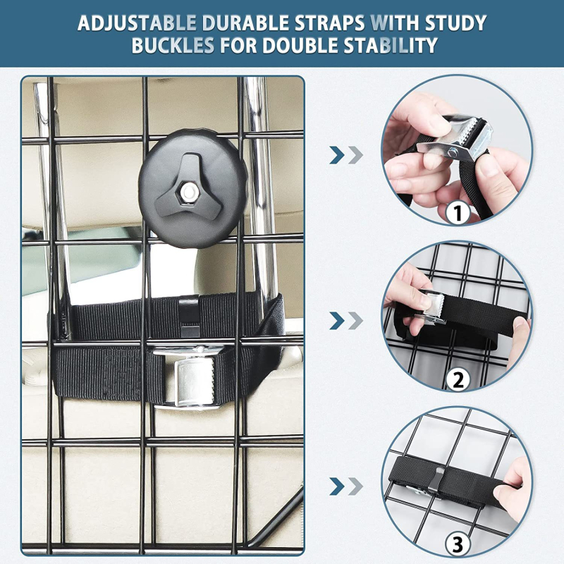 Piiriülene pakkumine uue lemmikloomade auto isolatsioonivõrguga kokkupandav rauast pagasiruumi autopiire