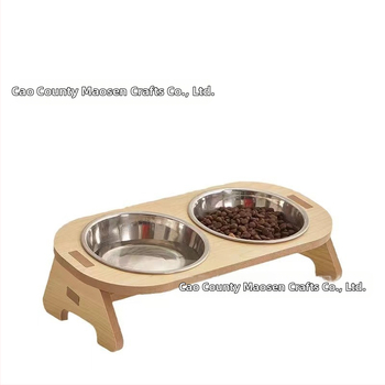 Kassi topelt randmega kõrge jala kaelakaitsega toidukausiriiul, ümberminekuvastane lemmikloomakausiriiul, eemaldatava liitega täiskasvanud kassi ja kassipoja riiul